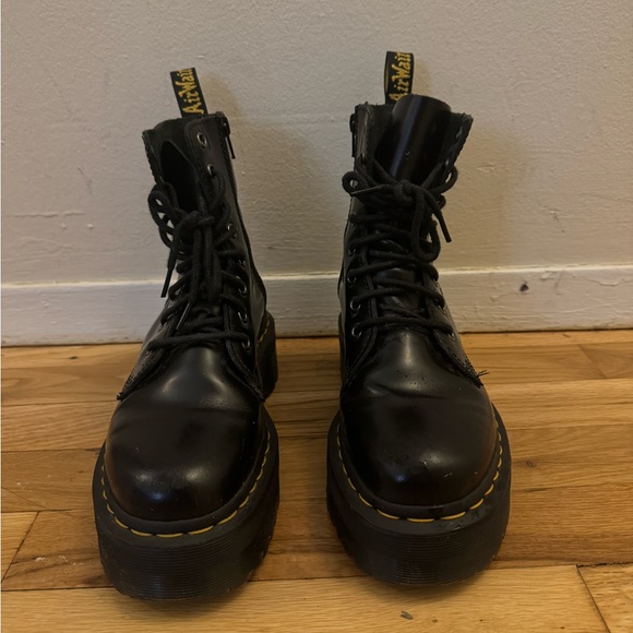 Dr Martens - Jadon hi boot smooth leather platforms - Picture 5 of 6